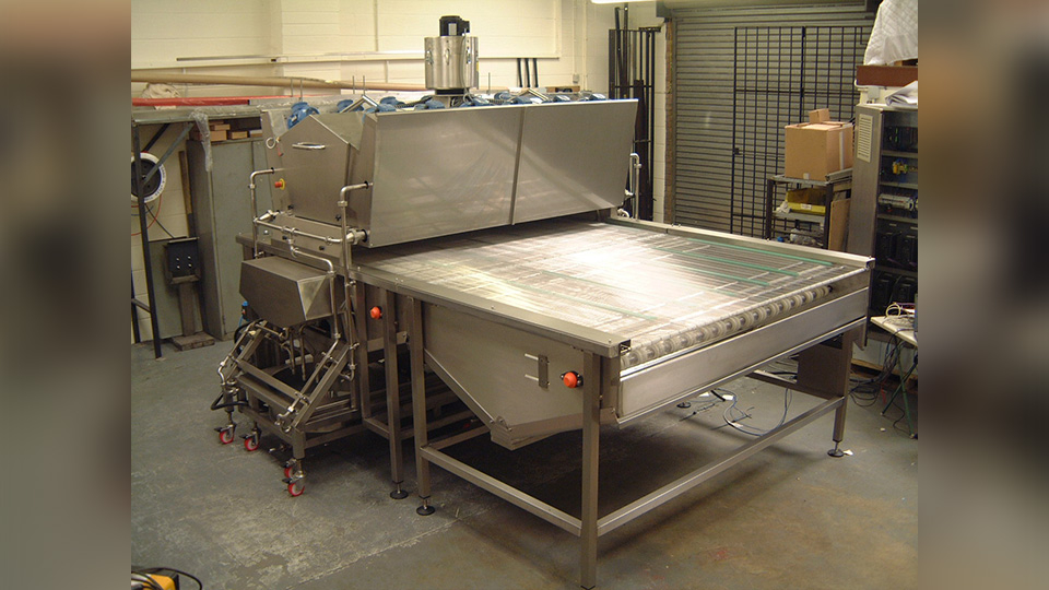 food processing spray on