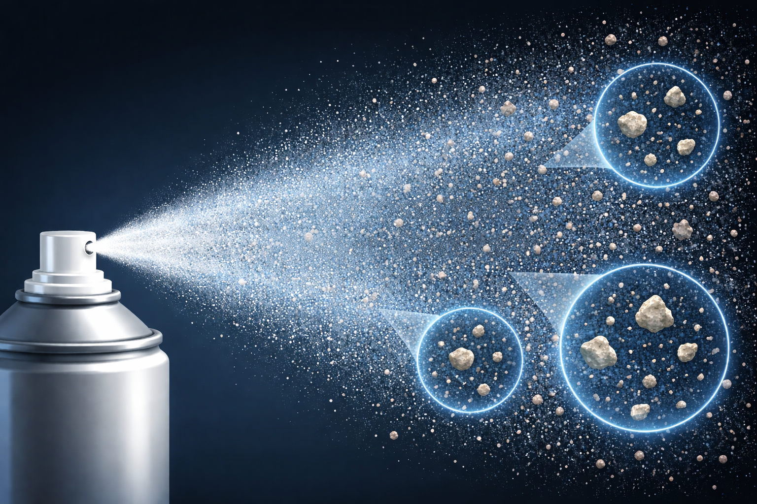 Aerosol Mit Partikel